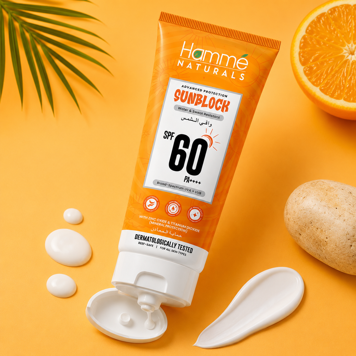 HammÃ© Naturals Sunblock SPF 60 PA++++