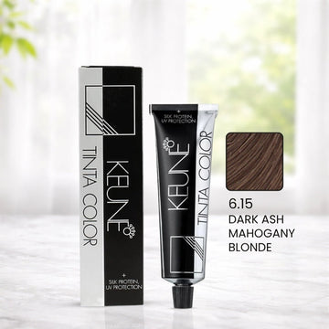 Keune Tinta Color 6.15 Dark Ash Mahogany Blonde (60ml)