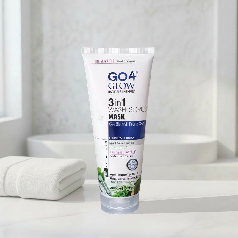 GO4 Glow 3in1 Wash-Scrub-Mask