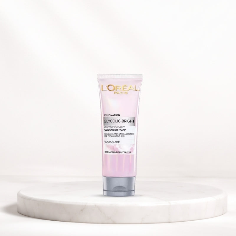 L'OrÃ©al Paris Glycolic Bright Cleanser Foam - 100 ML
