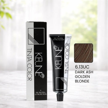 Keune Tinta Color 6.13UC Dark Ash Golden Blonde (60ml)