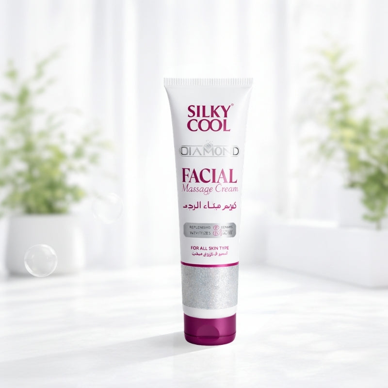 Silky Cool Diamond Facial Massage Cream 140ml