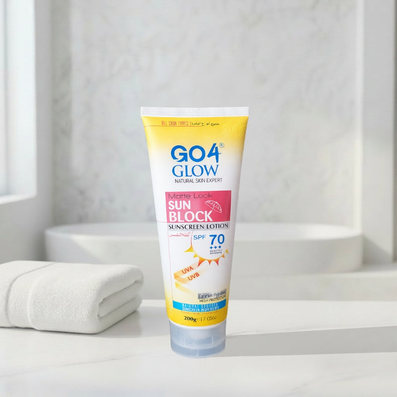 GO4 Glow Sunscreen Lotion SPF 70