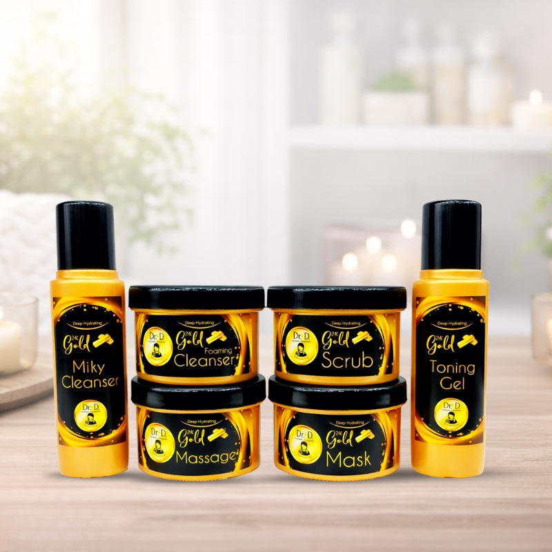 Dr. Derma 24k Gold Facial Kit (6 Units x 120gm)