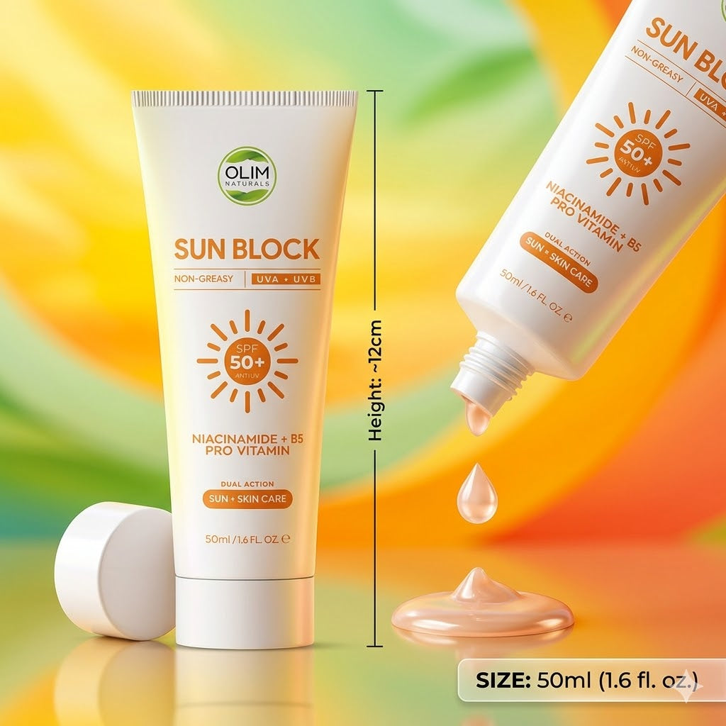 Olim Naturals' SPF 50 Broad Spectrum Sunblock Sunscreen