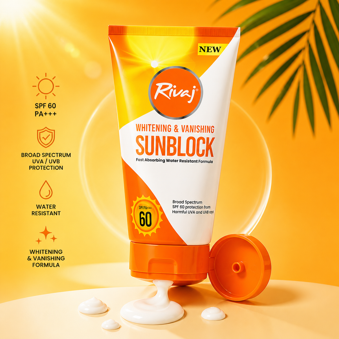 Rivaj SPF60 Whitening & Vanishing Sunblock