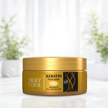 Silky Cool Keratin Hair Mask Gold
