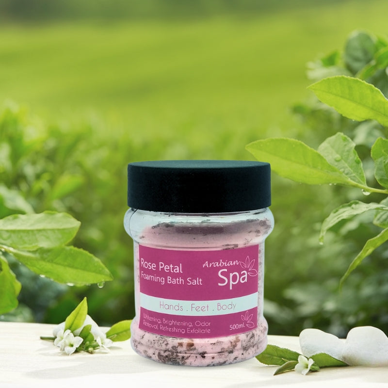 Arabian Spa Rose Petal Foaming Bath Salt
