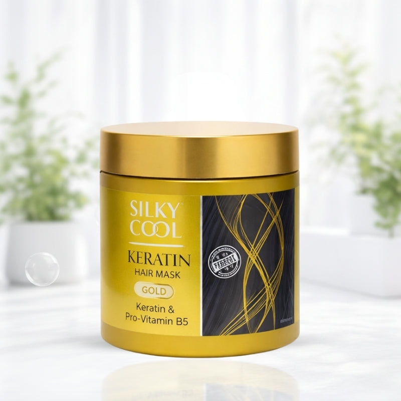 Silky Cool Keratin Hair Mask Gold