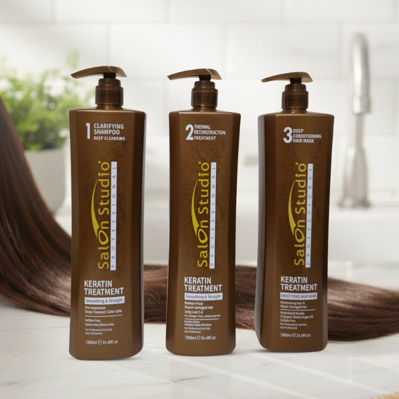 Salon Studio Keratin Treatment (Step 1+2+3)