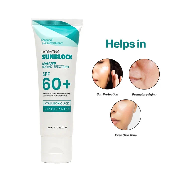 Peace Skin -Vestment Sunscreen SPF 60+ UVA UVB