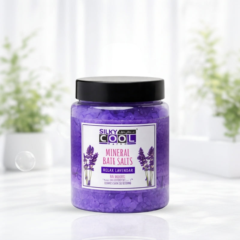 Silky Cool Mineral Bath Salts (Relax Lavendar)