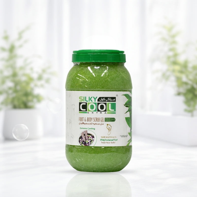 Silky Cool Foot & Body Scrub Gel (Mint)