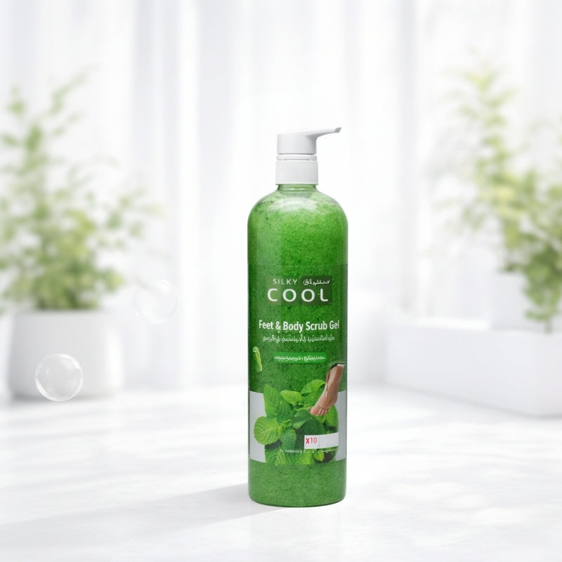Silky Cool Foot & Body Scrub Gel (Mint)