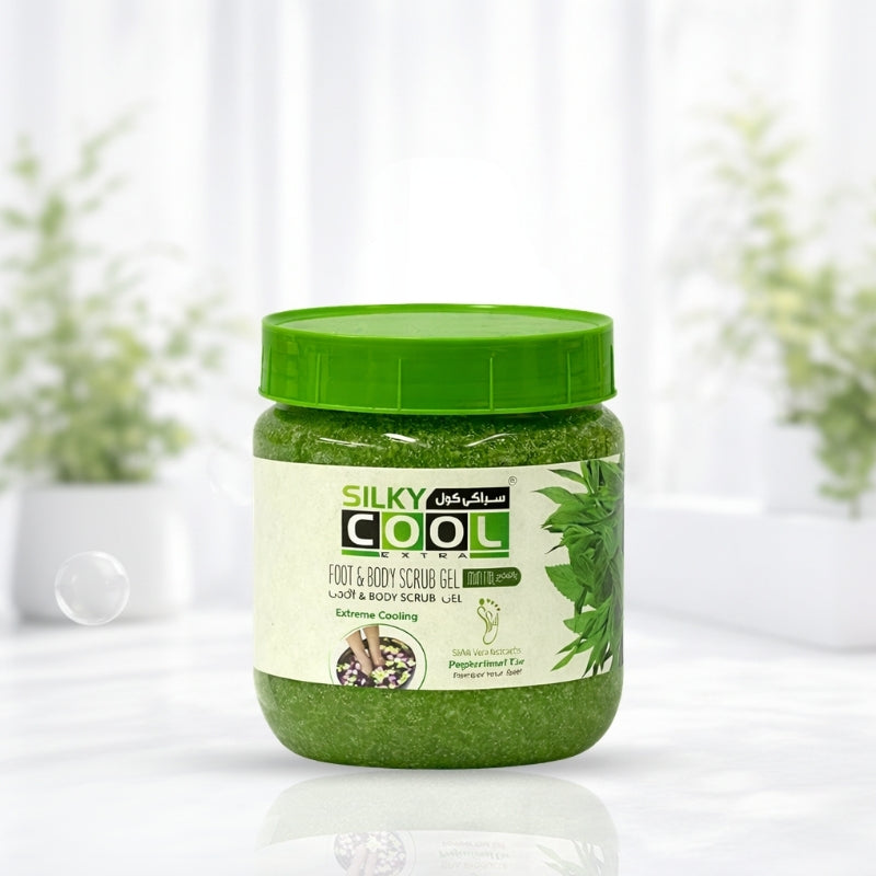 Silky Cool Foot & Body Scrub Gel (Mint)