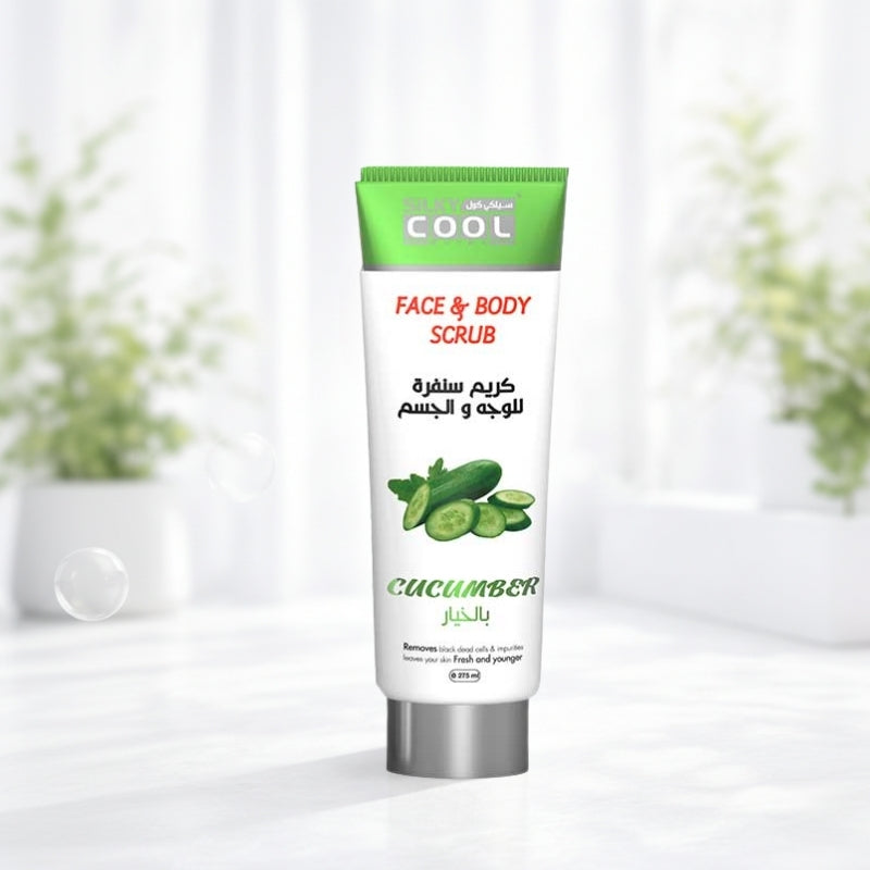 Silky Cool Face & Body Scrub Cucumber 275ml
