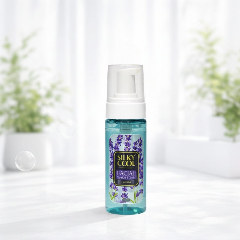 Silky Cool Facial Foam Wash Lavender 150ml