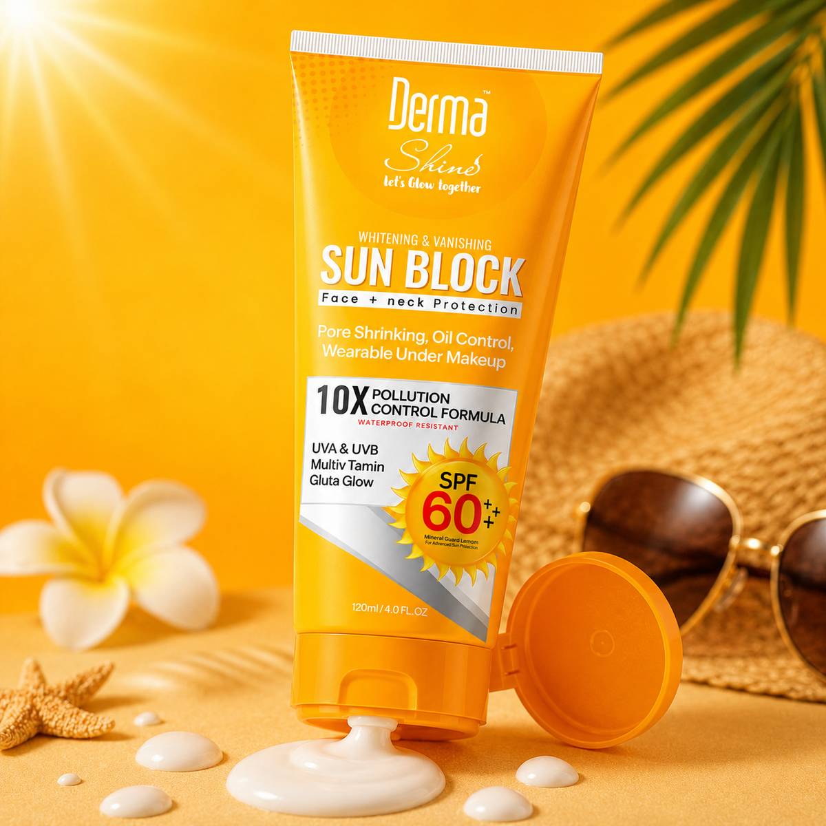 Derma Shine Sunblock SPF 60 Face & Neck