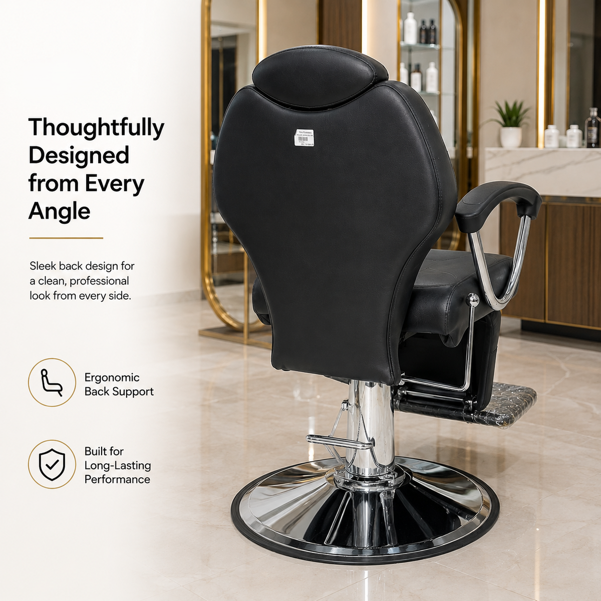 Professional Hydraulic Reclining Salon Chair | Barber & Beauty Styling Chair | VYBEÂ®