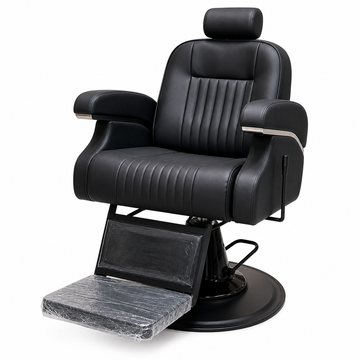 Luxury Professional Hydraulic Barber Chair with Adjustable Headrest & Reclining Backrest | VYBEÂ®