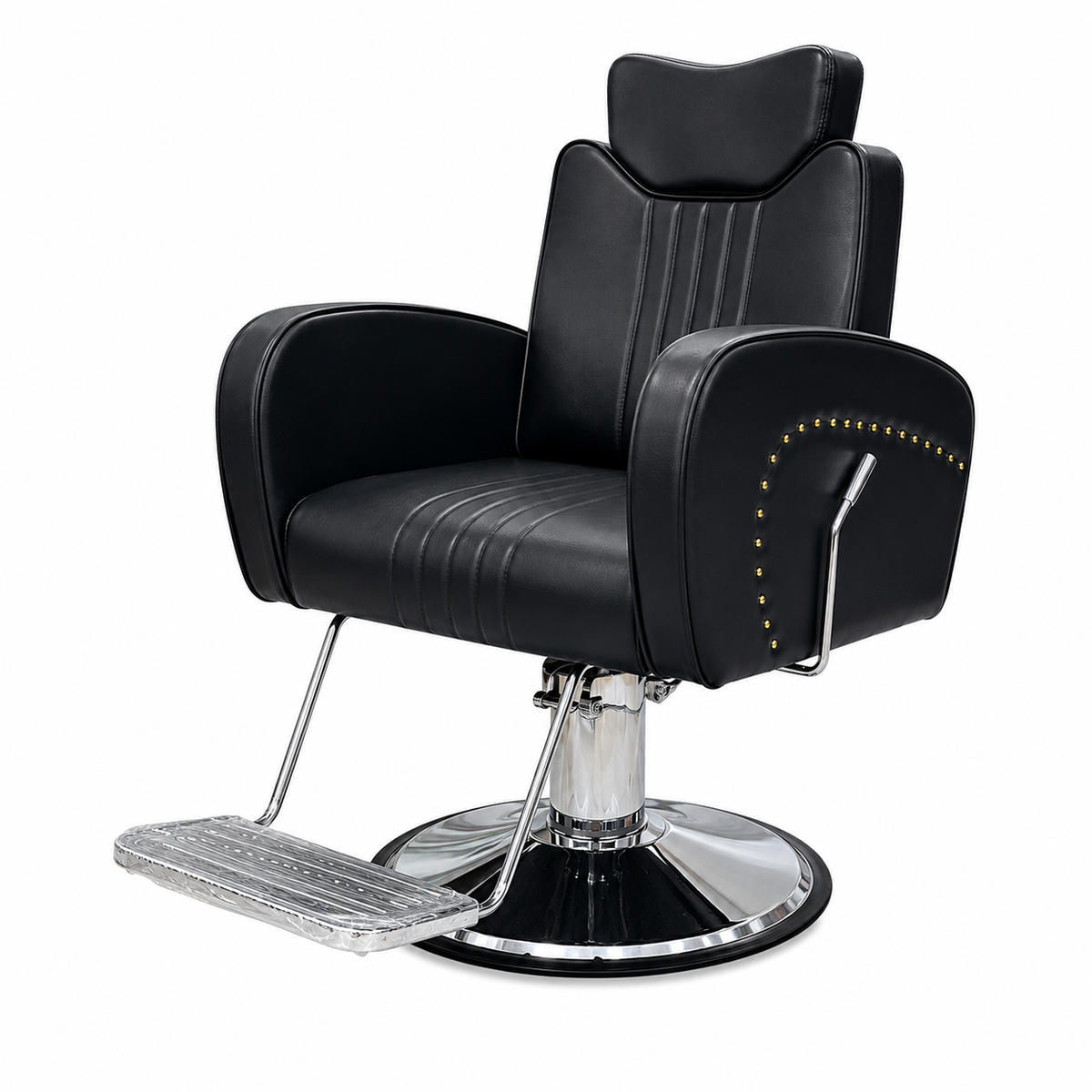 Professional Hydraulic Salon Styling Chair with PU Leather & Footrest VYBEÂ®