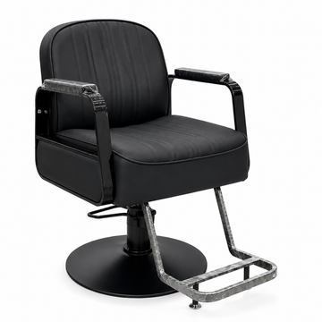 Professional Hydraulic Salon Styling Chair with Padded Armrests & Footrest | VYBEÂ®