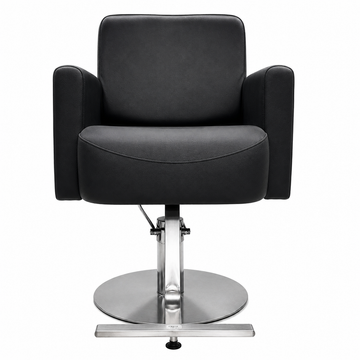 Luxury Hydraulic Salon Styling Chair with Premium PU Leather & Heavy-Duty Round Base VYBEÂ®