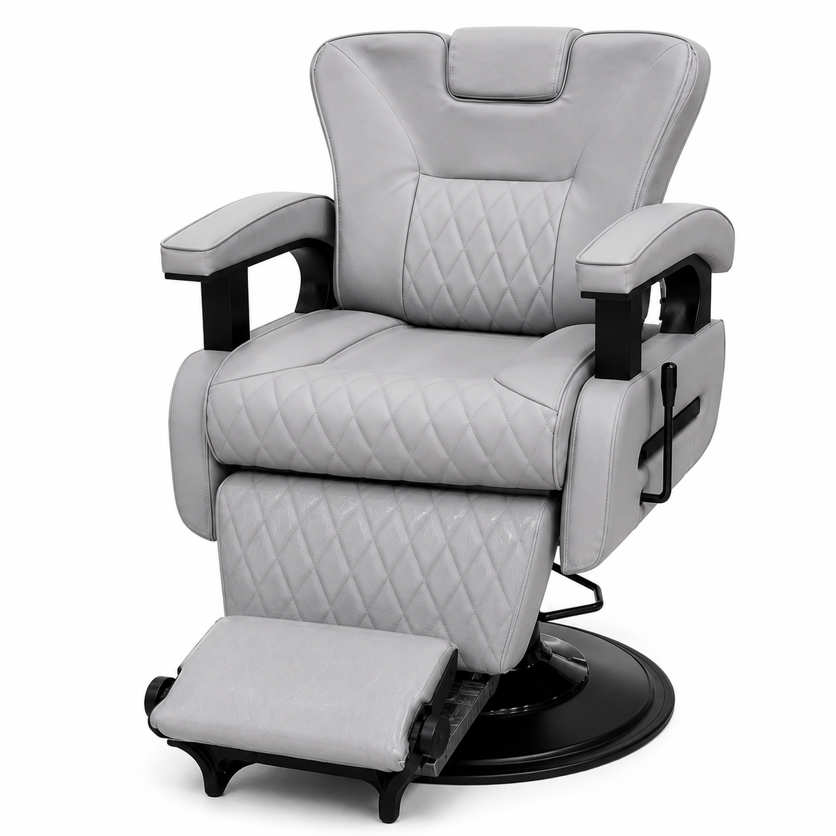 Professional Hydraulic Reclining Barber Chair with Adjustable Headrest & Convertible Bed for Salon, Spa, Facial, Tattoo & Beauty Studio | VYBEÂ®
