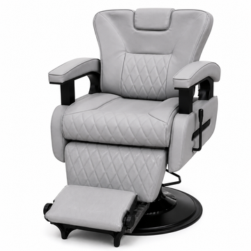 Professional Hydraulic Reclining Barber Chair with Adjustable Headrest & Convertible Bed for Salon, Spa, Facial, Tattoo & Beauty Studio | VYBEÂ®