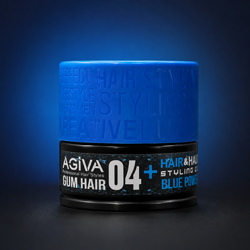 AGIVA Gum Hair 04+ Blue Power Hair Styling Gel 200ml VYBEÂ®