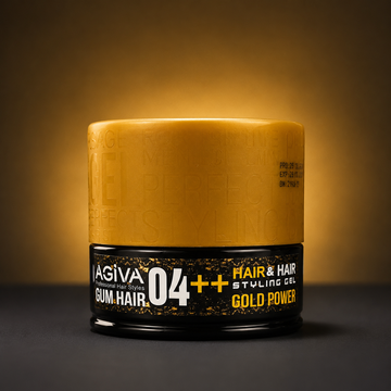 AGIVA Professional Gum Hair 04++ Gold Power Hair Styling Gel 200ml VYBEÂ®