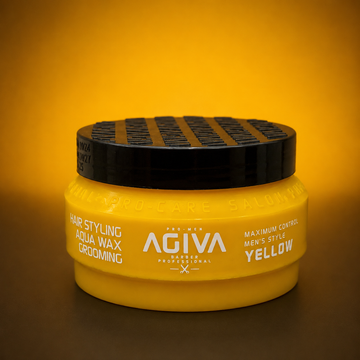 AGIVA Aqua Wax Grooming Yellow 04 Hair Styling Wax 155ml â€“ Maximum Control | VYBEÂ®