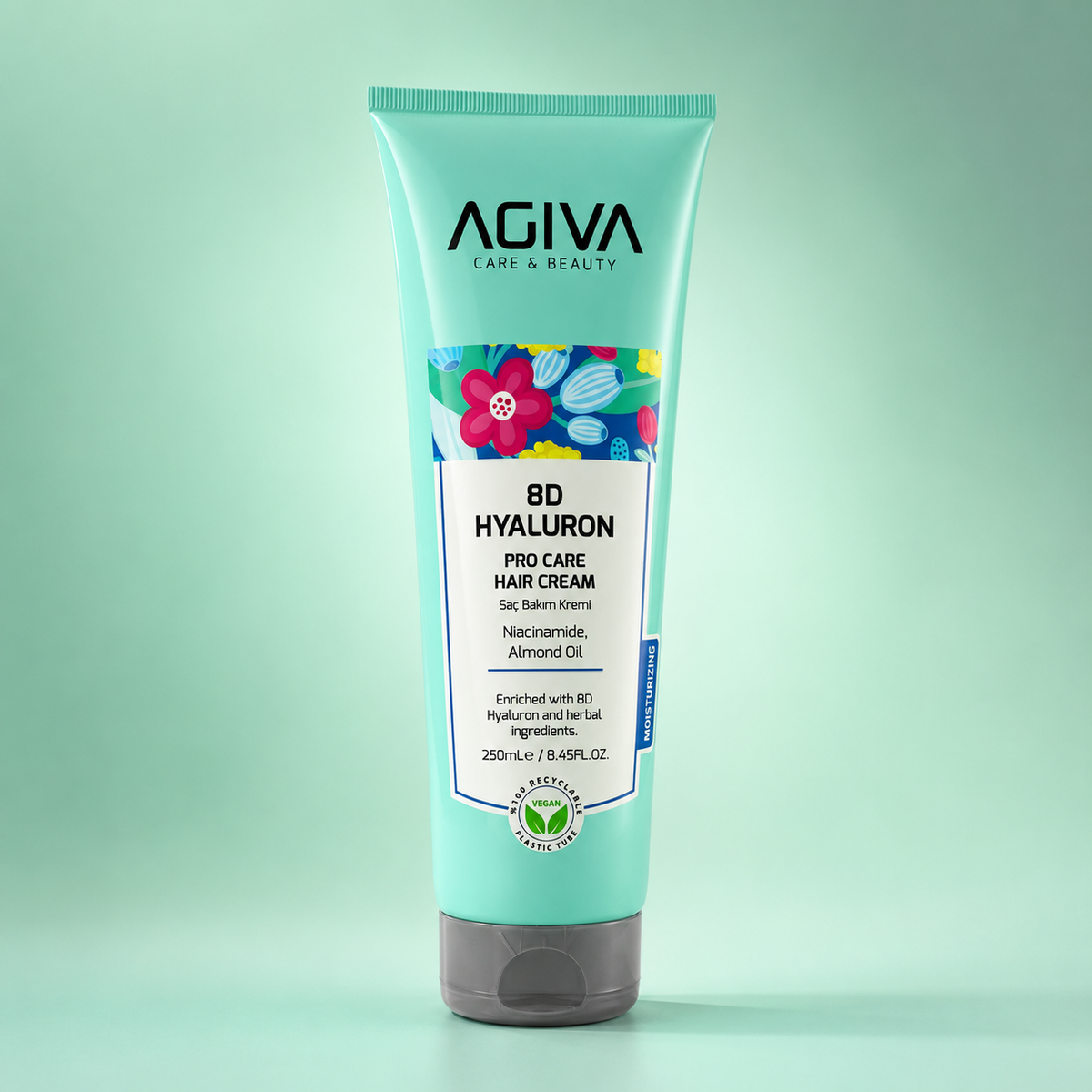 AGIVA 8D Hyaluron Pro Care Hair Cream with Niacinamide & Almond Oil 250ml | VYBEÂ®