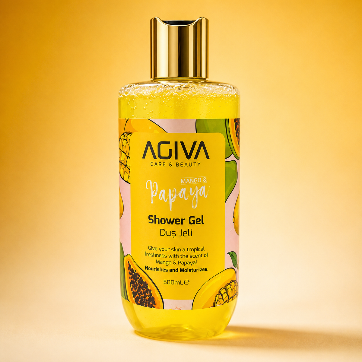 AGIVA Mango & Papaya Nourishing & Moisturizing Shower Gel 500ml | VYBEÂ®