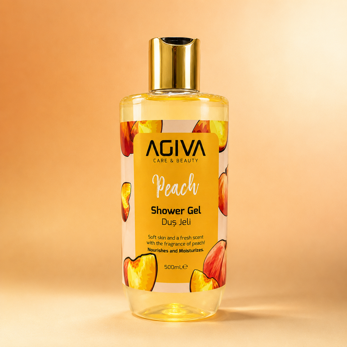 AGIVA Peach Nourishing & Moisturizing Shower Gel 500ml | VYBEÂ®