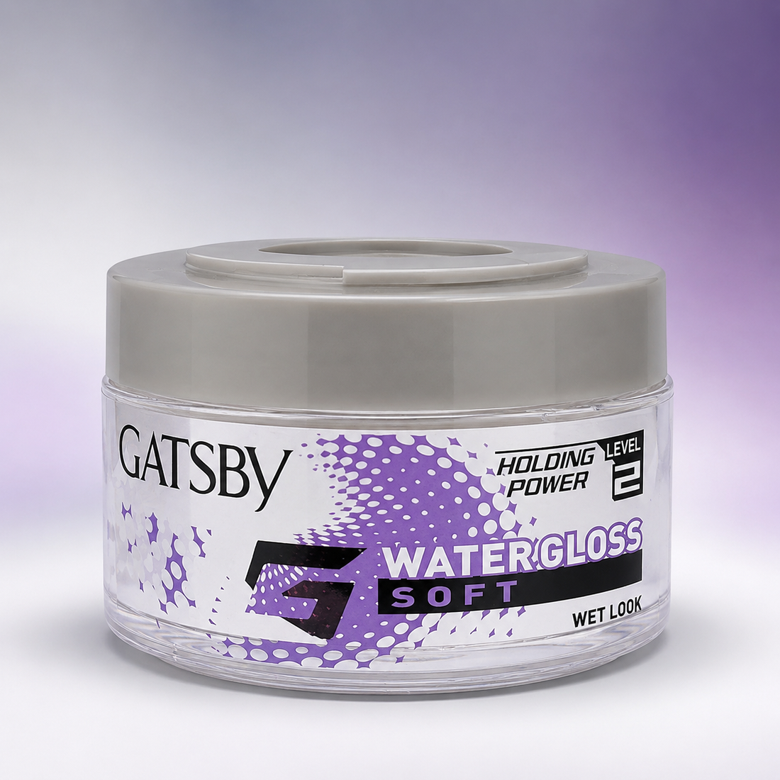 GATSBY Water Gloss Soft Wet Look Hair Gel (Holding Power Level 2) â€“ 75g / 150g / 300g | VYBEÂ®