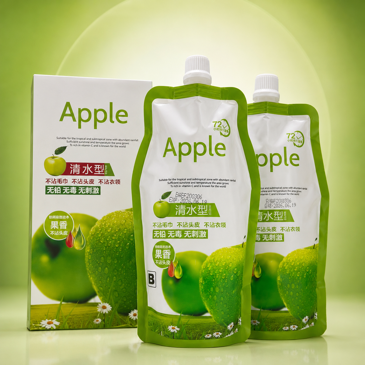 Apple Ammonia-Free Clear Water Hair Color Cream (A+B Pouch System) | VYBEÂ®