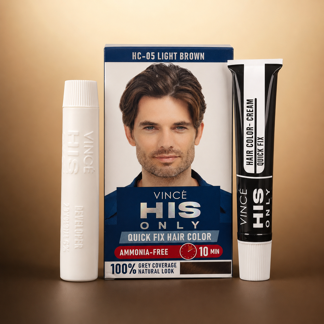 VINCÃ‰ HIS ONLY Ammonia-Free Quick Fix Hair Color (HC-04 , HC-05 ) VYBEÂ®