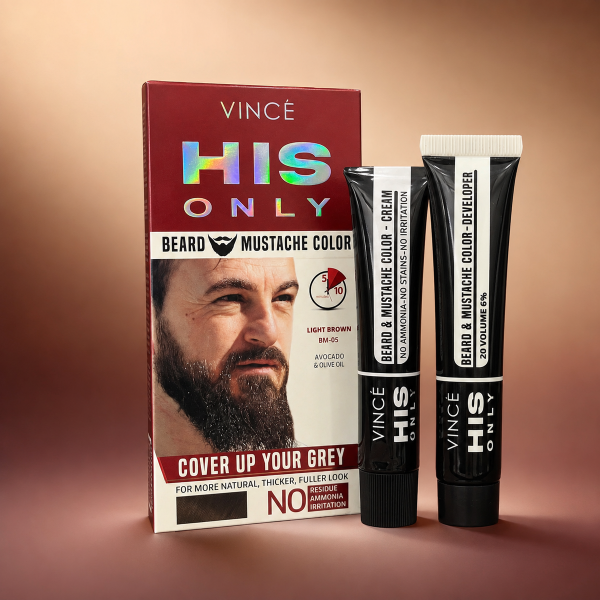 VINCÃ‰ HIS ONLY Beard & Mustache Color (BM-02 , BM-03 , BM-04, BM-05 ) VYBEÂ®