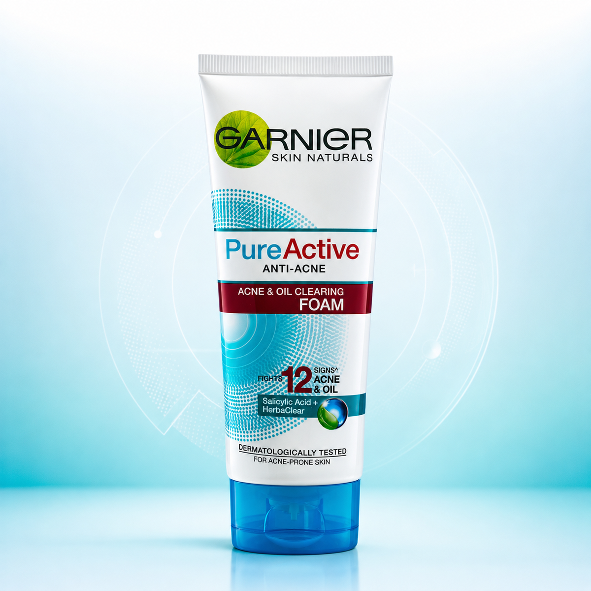 Garnier Skin Naturals Pure Active Anti-Acne Acne & Oil Clearing Foam 100ml VYBEÂ®
