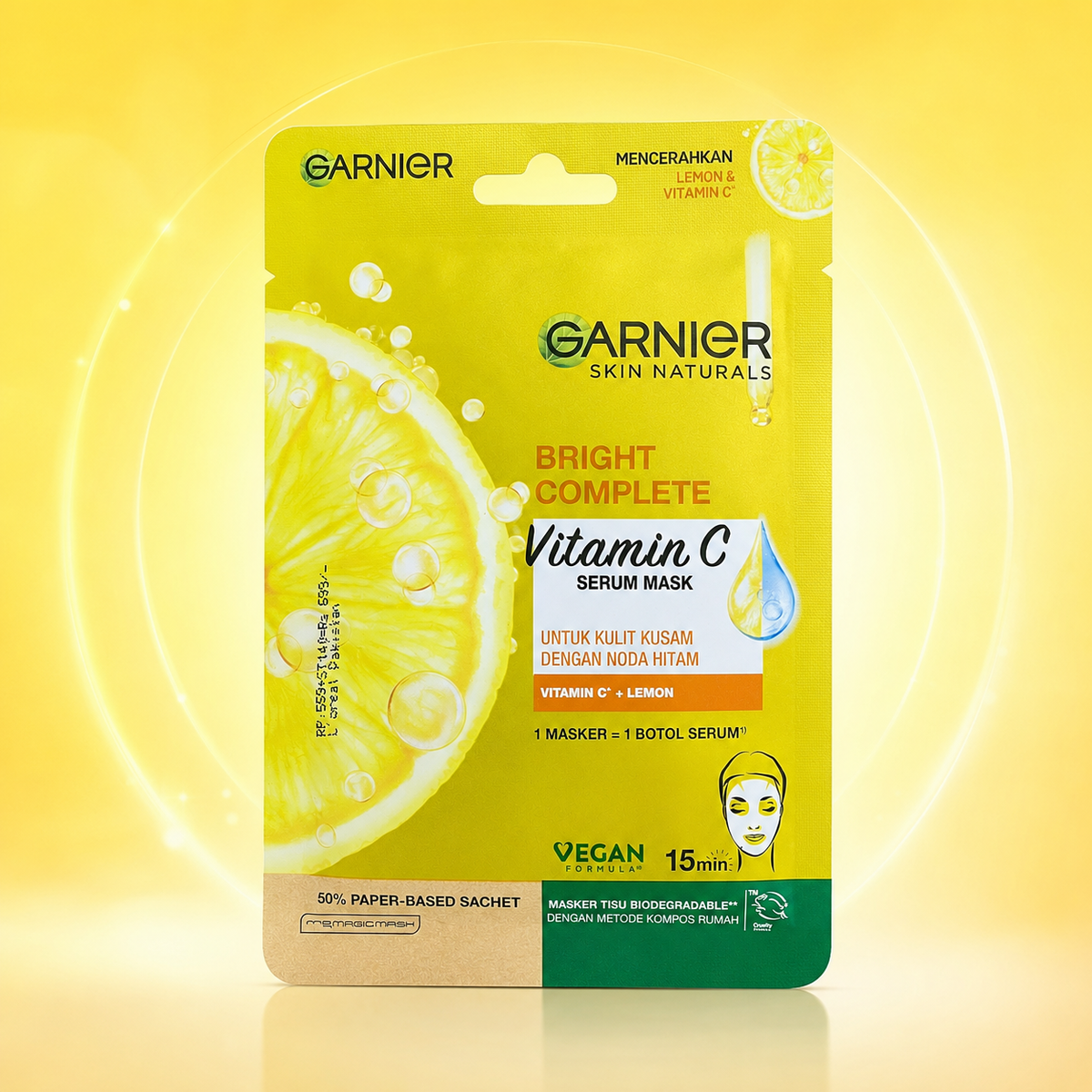 Garnier Skin Naturals Bright Complete Vitamin C Serum Mask 28g VYBEÂ®