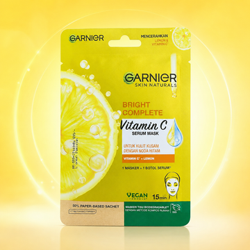 Garnier Skin Naturals Bright Complete Vitamin C Serum Mask 28g VYBEÂ®