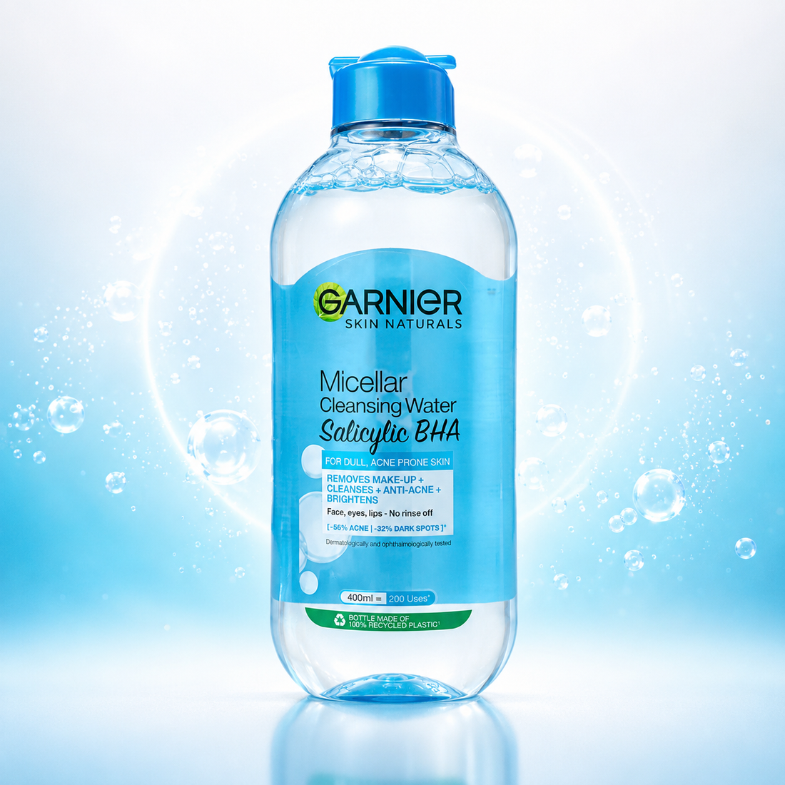 Garnier Skin Naturals Micellar Cleansing Water Salicylic BHA for Acne-Prone Skin 125ml & 400ml | VYBEÂ®