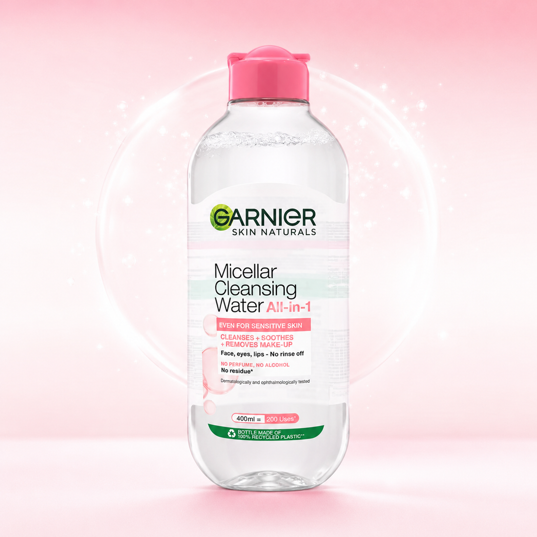 Garnier Skin Naturals Micellar Cleansing Water All-in-1 for Sensitive Skin 125ml & 400ml | VYBEÂ®