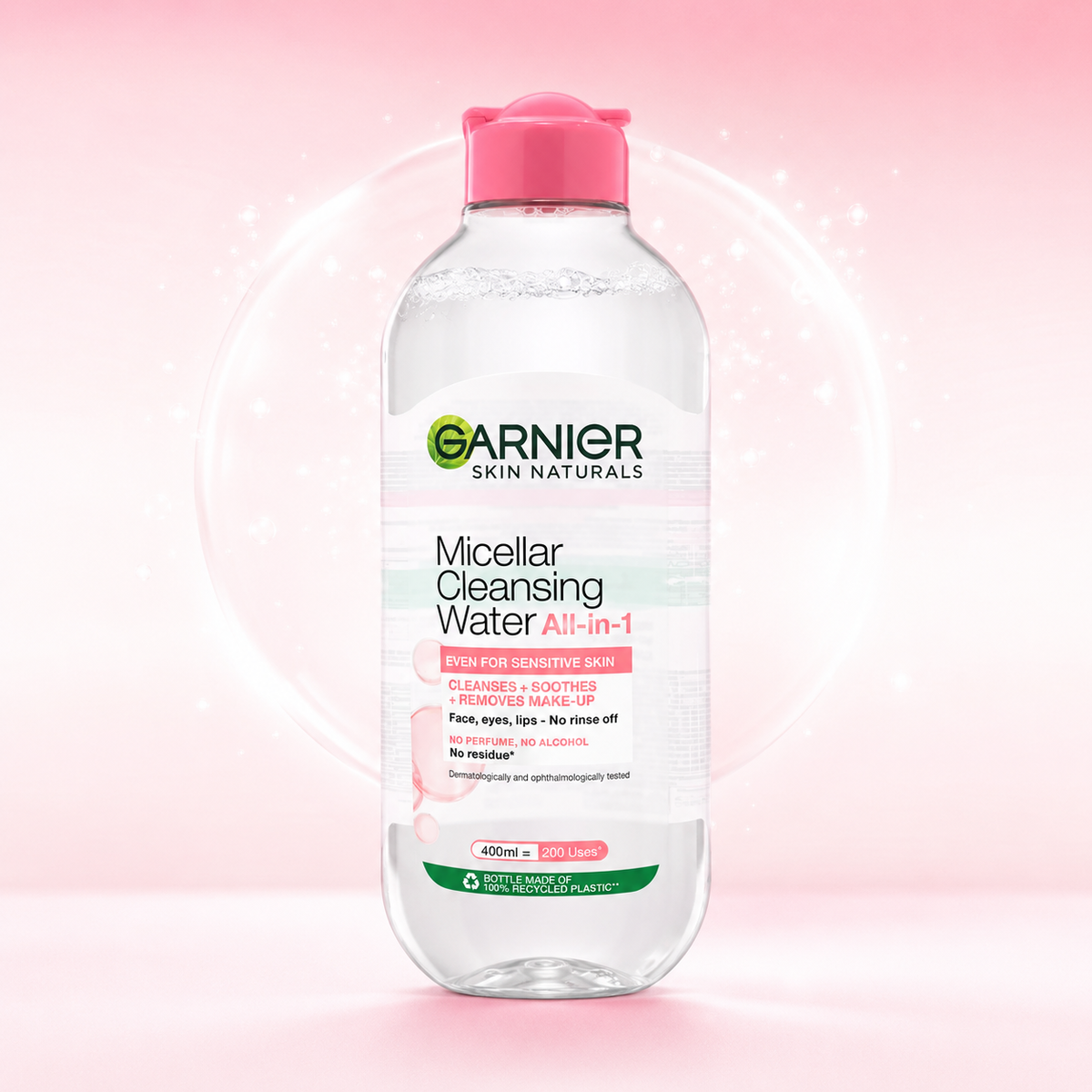 Garnier Skin Naturals Micellar Cleansing Water All-in-1 for Sensitive Skin 125ml & 400ml | VYBEÂ®
