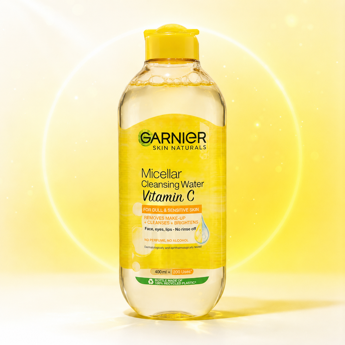 Garnier Skin Naturals Micellar Cleansing Water Vitamin C for Dull & Sensitive Skin 125ml & 400ml | VYBEÂ®