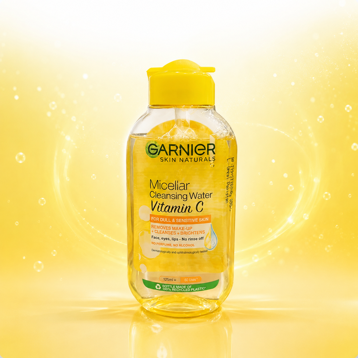 Garnier Skin Naturals Micellar Cleansing Water Vitamin C for Dull & Sensitive Skin 125ml & 400ml | VYBEÂ®