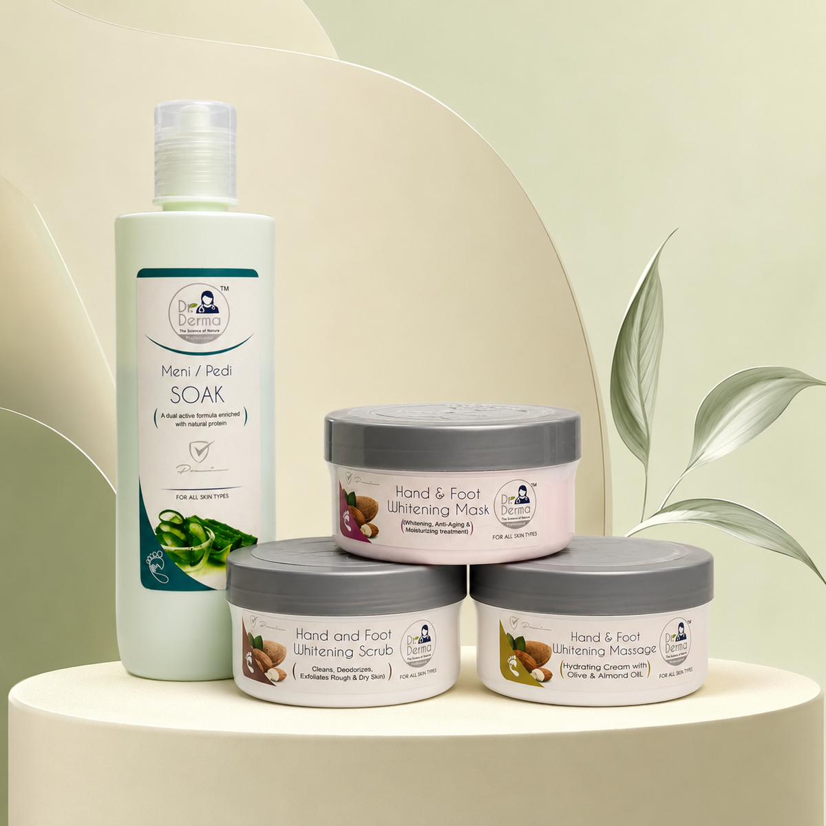 Dr. Derma Professional Hand & Foot Whitening Mani Pedi Kit (120ml, 300ml & 500ml Variants) â€“ VYBEÂ®