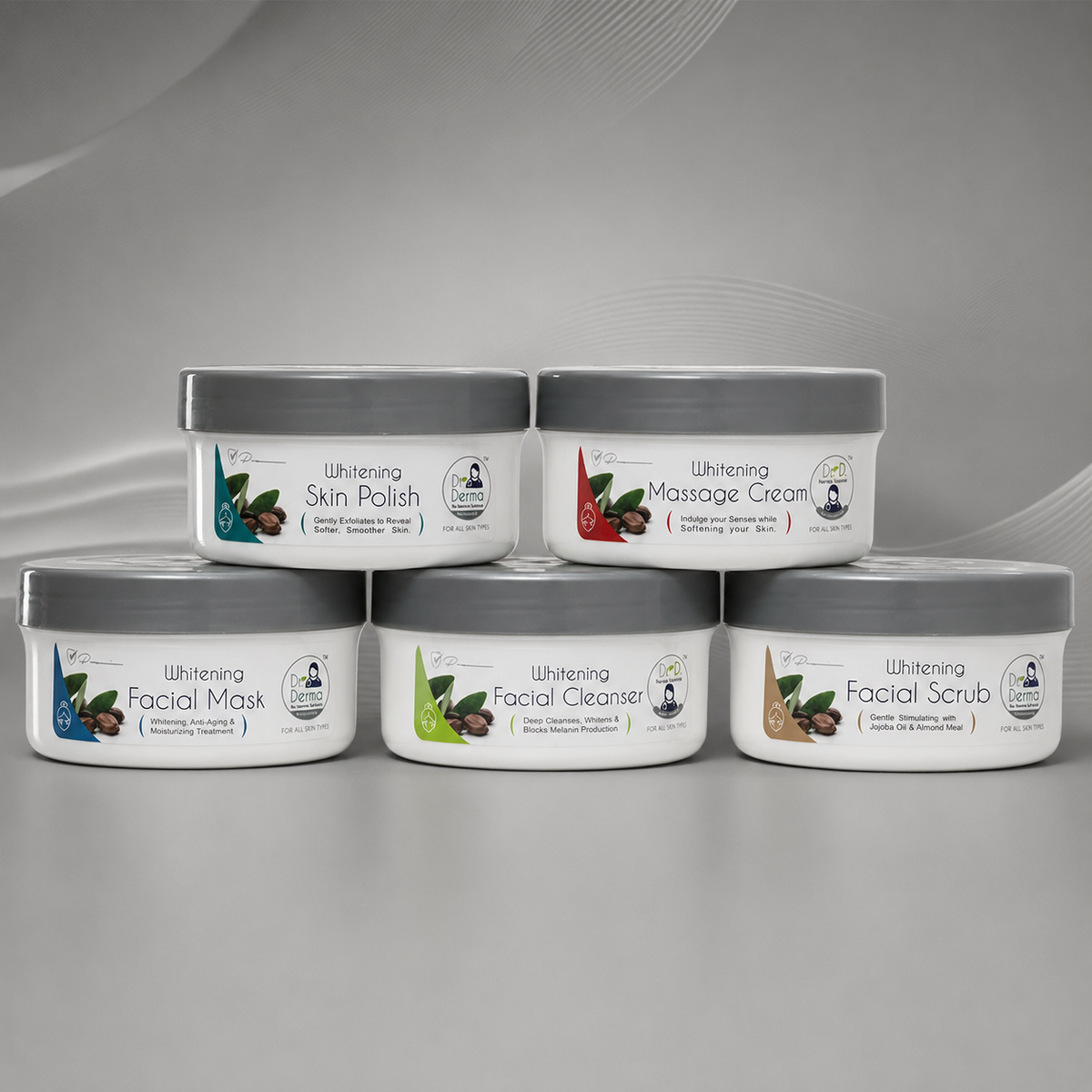 Dr. Derma Whitening Facial Kit Pack of 5 & 6 (120ml Each) VYBEÂ®