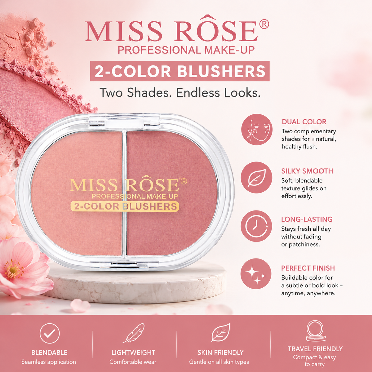 Miss Rose 2-Color Blushers